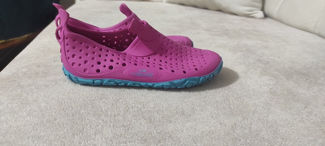 Kız Çocuk Pembe Delikli nabaiji havuz deniz ayakkabisi - Görsel 2