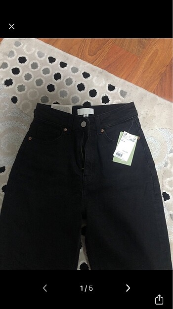 H&M yüksek bel jean