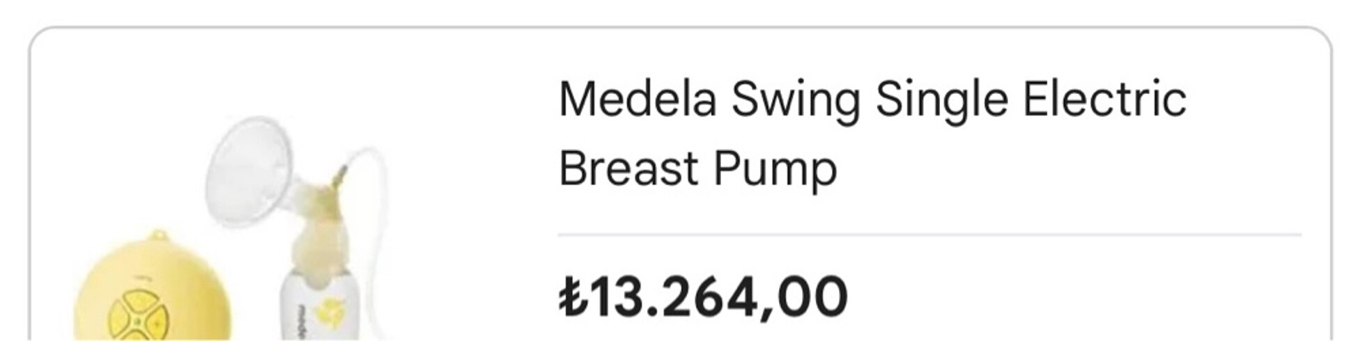 Beden Renk Madela swing süt pompası