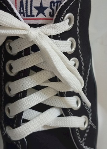 37 Beden beyaz Renk Kadın Siyah Beyaz Düz Taban converse sağlam temiz orjinal