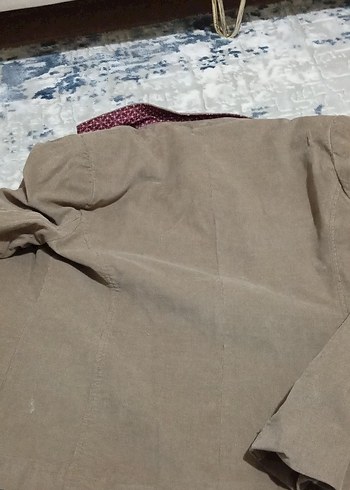 Düğmeli Süet Midi Maternity Ceket - Görsel 4