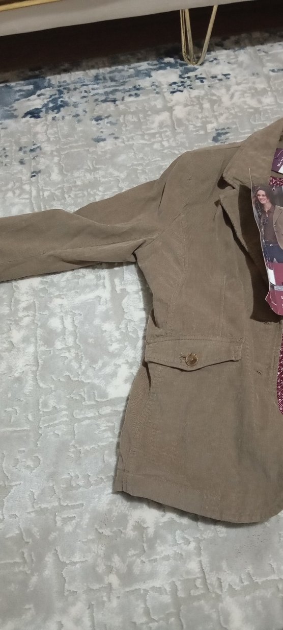 Düğmeli Süet Midi Maternity Ceket - Görsel 3