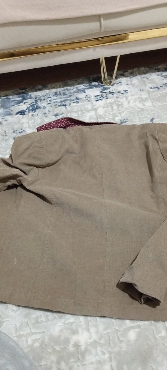 Düğmeli Süet Midi Maternity Ceket - Görsel 4