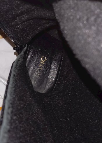 Siyah Deri Dizüstü İnce Topuklu Bot - Görsel 2