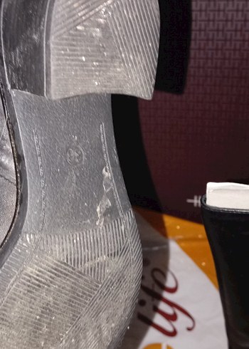 Siyah Deri Dizüstü İnce Topuklu Bot - Görsel 3