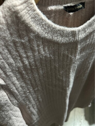 Kadın kısa kollu triko bluz - Görsel 3