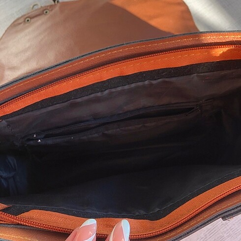  Beden kahverengi Renk Kahverengi deri kutu çanta