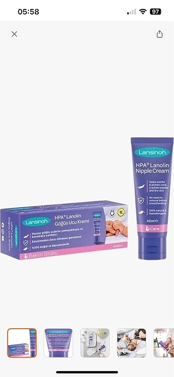 Lansınoh göğüs ucu kremı