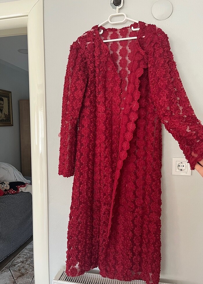 Abaya özle dikim belı kemerlı - Görsel 3