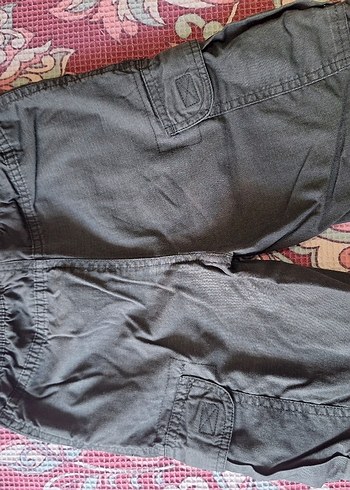 7 Yaş Beden gri Renk çocuk kargo bermuda şort