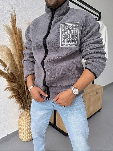 l Beden Peluş Hırka Sweatshirt