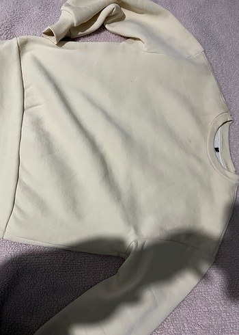 Bej Kadın Sweatshirt Rahat Kesim - Görsel 2