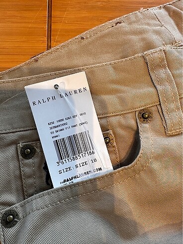 10 Yaş Beden Ralph Lauren kanvas pantolon