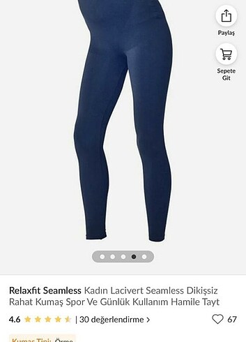Relaxfit seamless hamile taytı