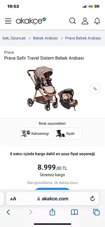Prada Prava bebek arabası
