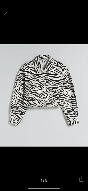 s Beden Bershka zebra ceket