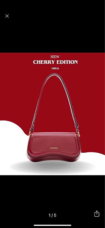 Loventa cherry çanta