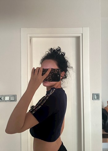 Lacivert adidas  Crop Top - Görsel 2