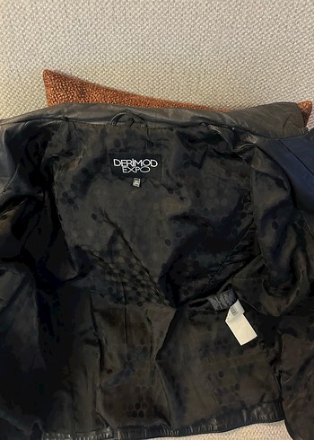 Derimod vintage Deri Kadın Biker Ceket - Görsel 2