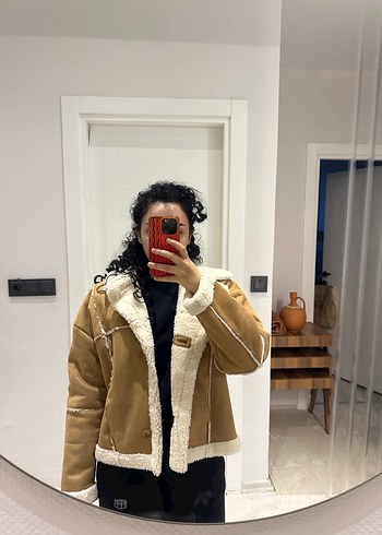 Ole markasının Süet Kadın Kışlık Ceket - Görsel 3