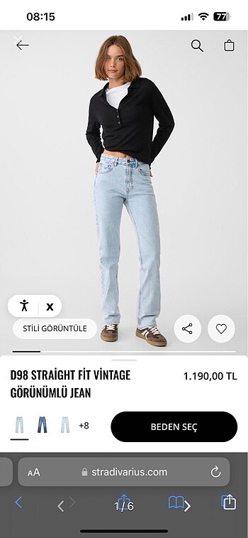 Stradivarius jean