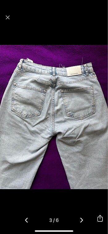 40 Beden mavi Renk Stradivarius jean