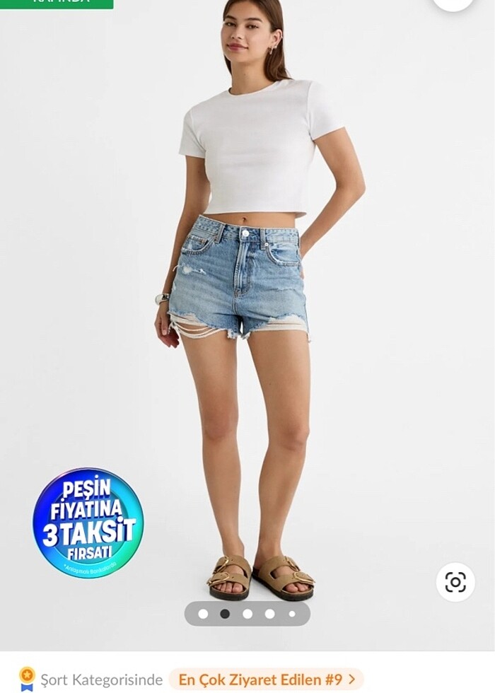 Stradivarius şort - Görsel 2