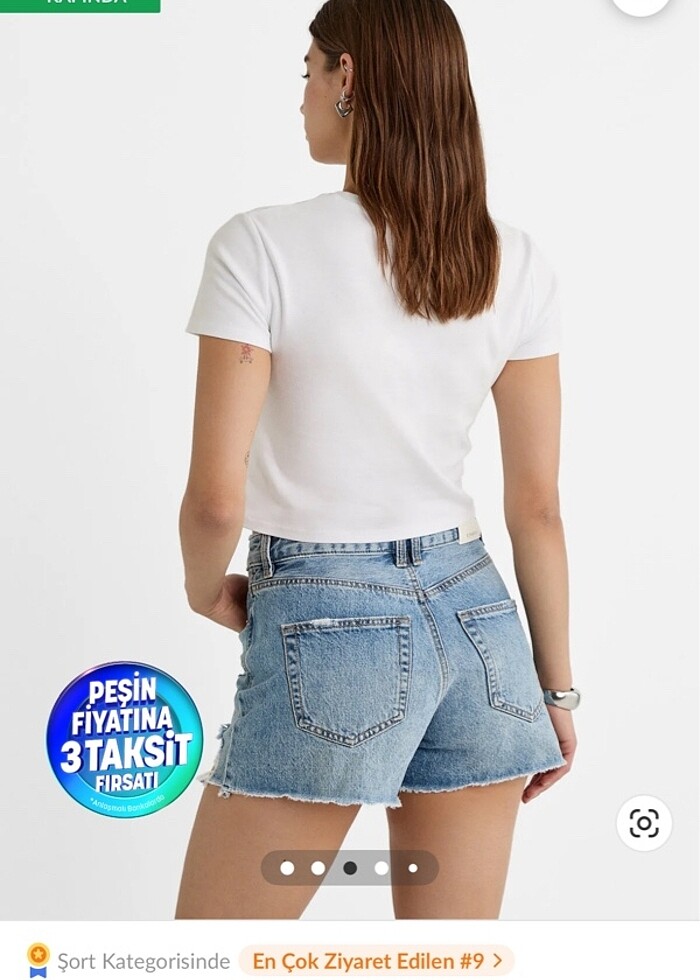 Stradivarius şort - Görsel 3