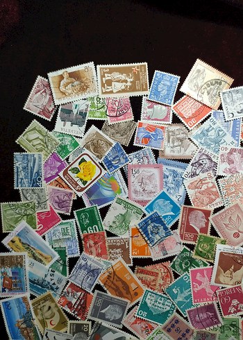 220 ADET POSTA PULLARI KOLEKSİYONU - Görsel 2