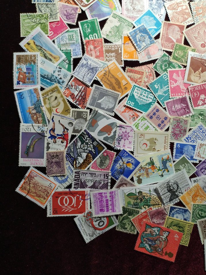 220 ADET POSTA PULLARI KOLEKSİYONU - Görsel 3