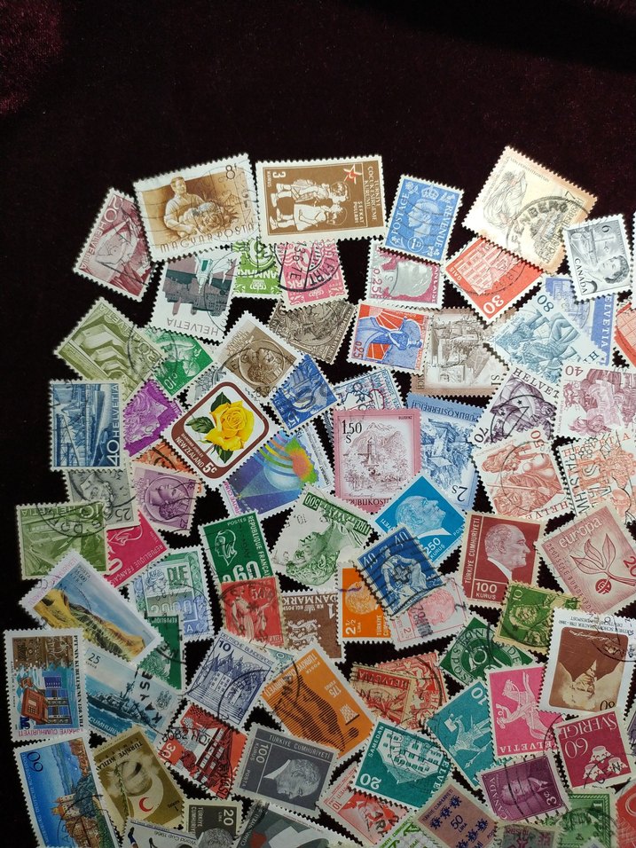 220 ADET POSTA PULLARI KOLEKSİYONU - Görsel 2