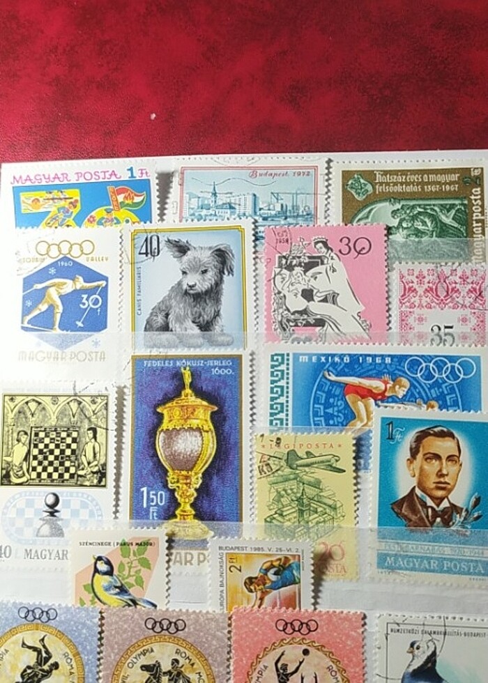 MACARİSTAN TEMATİK PUL KOLEKSİYONU - Görsel 3