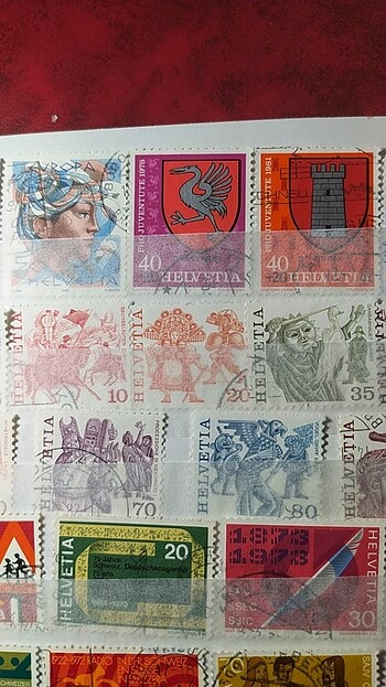 İSVİÇRE POSTA PULLARI KOLEKSİYONU - Görsel 5