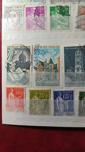 FRANSA KLASİK DÖNEM PUL KOLEKSİYONU  - Görsel 5