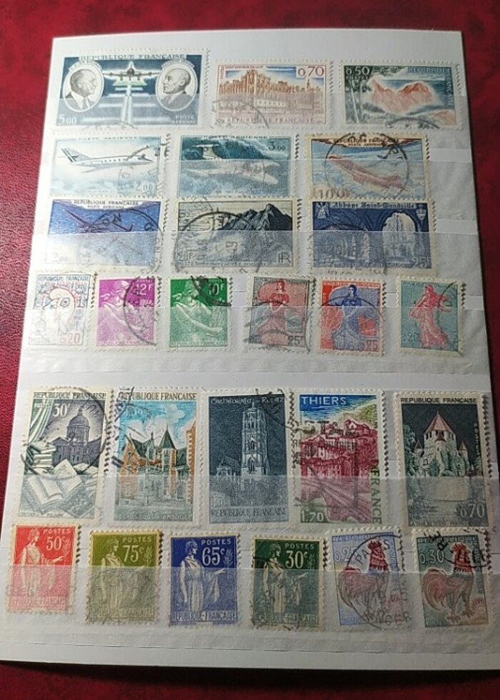 FRANSA KLASİK DÖNEM PUL KOLEKSİYONU  - Görsel 2