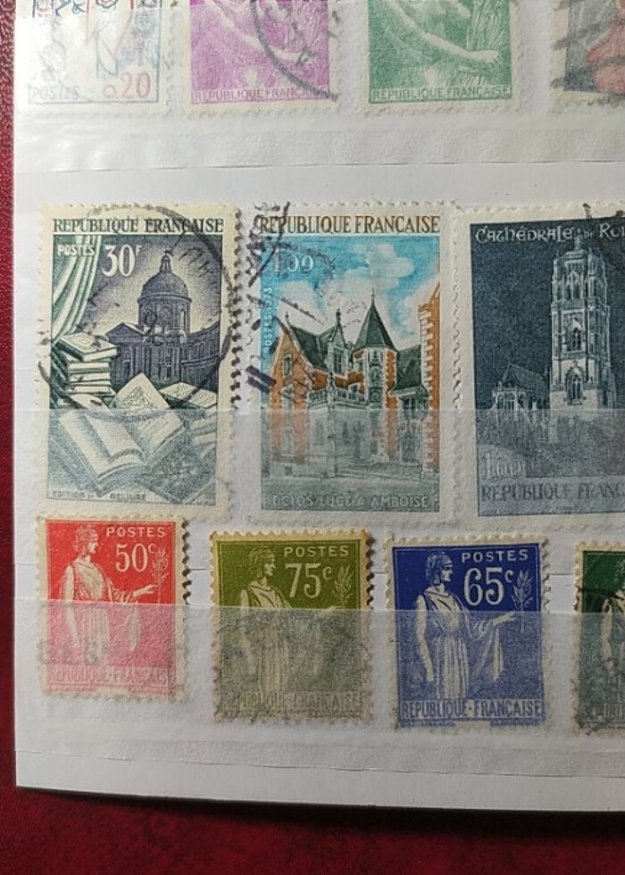 FRANSA KLASİK DÖNEM PUL KOLEKSİYONU  - Görsel 5