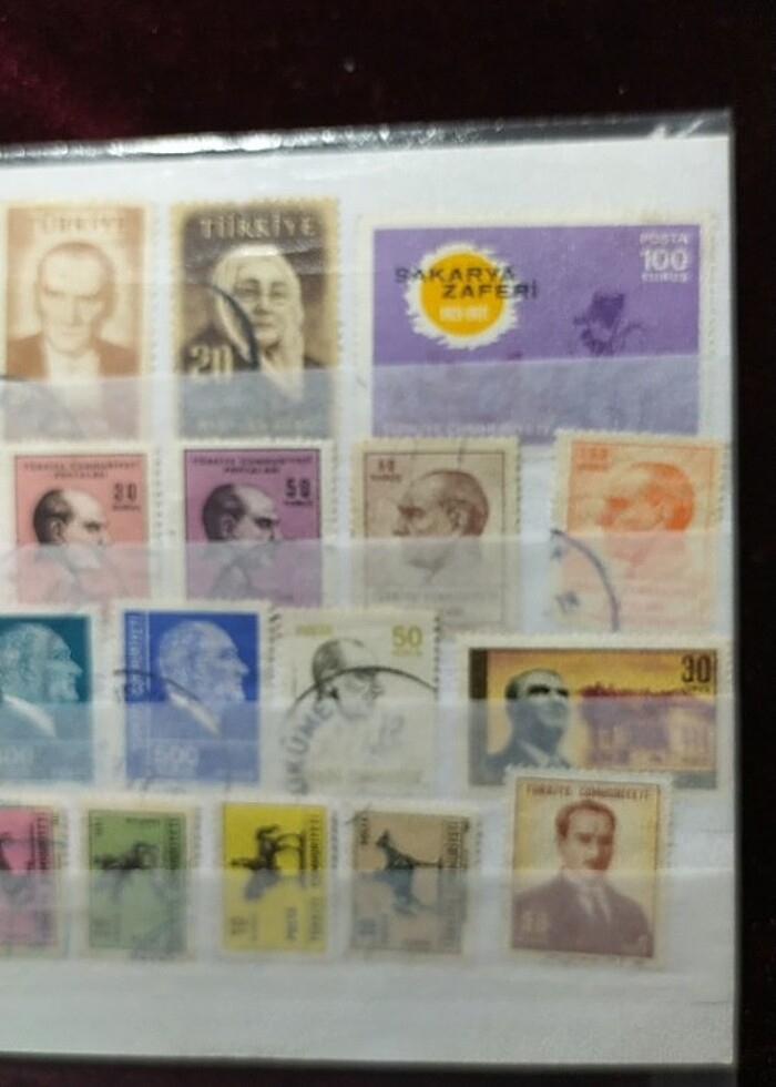 ATATÜRK TEMALI POSTA PULLARI KOLEKSİYONU - Görsel 3