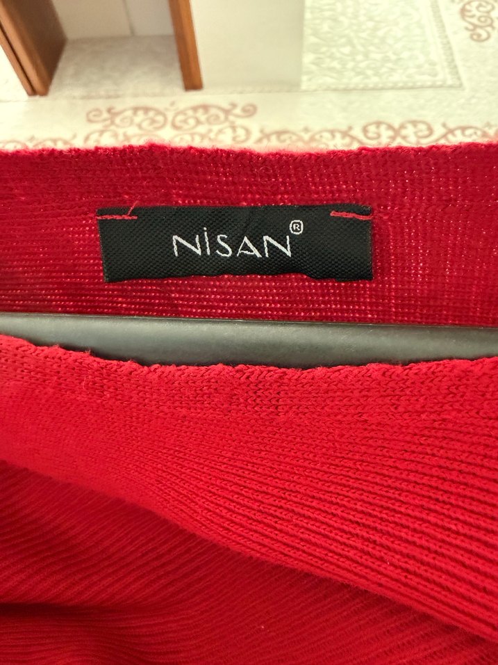 Bordo Kadın Triko Uzun Kollu Salaş Kazak - Görsel 3