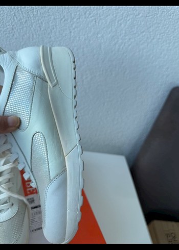 Beyaz Bağcıklı Kadın Spor Ayakkabısı - Görsel 6