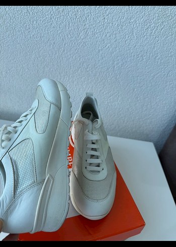 Beyaz Bağcıklı Kadın Spor Ayakkabısı - Görsel 5