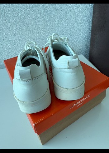 Beyaz Bağcıklı Kadın Spor Ayakkabısı - Görsel 3