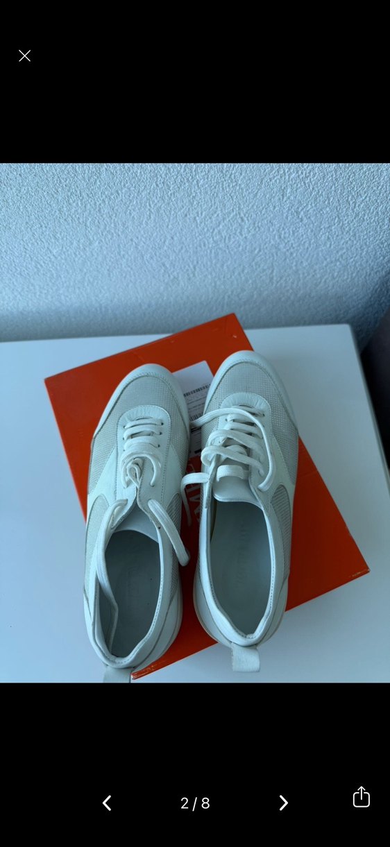 Beyaz Bağcıklı Kadın Spor Ayakkabısı - Görsel 4