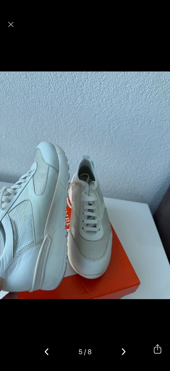 Beyaz Bağcıklı Kadın Spor Ayakkabısı - Görsel 5