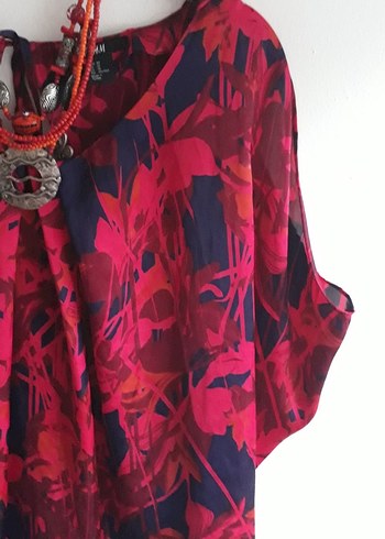 Renkli Batik Desenli Bohem Kadın Bluz - Görsel 3