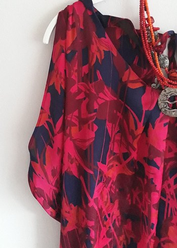 Renkli Batik Desenli Bohem Kadın Bluz - Görsel 4