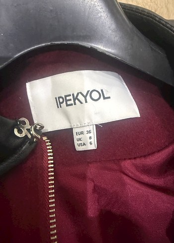 Kadın Bordo Kısa Yün Ceket - Görsel 6