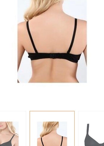 Siyah Minimalist Midi Sütyen - Görsel 3