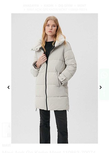 İhri Puf Mont, Normal Boy, Yüksek Yaka, Rahat Kesim - Görsel 2