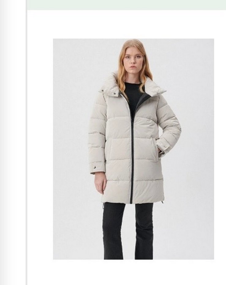 İhri Puf Mont, Normal Boy, Yüksek Yaka, Rahat Kesim - Görsel 5