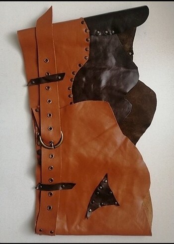 Kahverengi Deri Bohem Kadın Kemer - Görsel 2